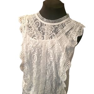 Adiva White Blouse